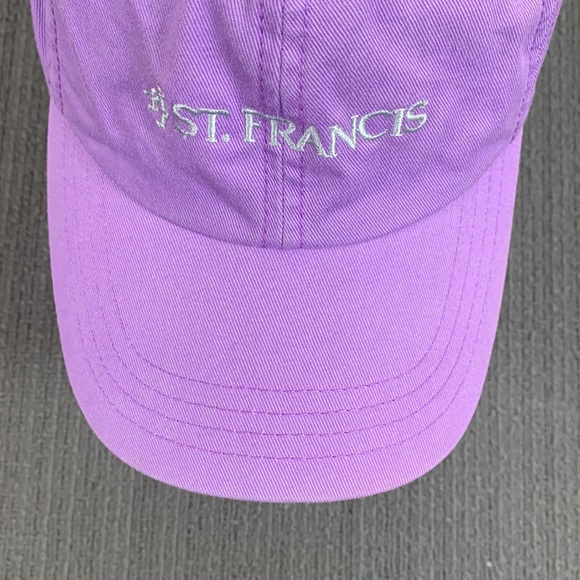St. Francis Baseball Hat Womens OSFA Purple Adjustable Strapback Cap - Picture 4 of 15